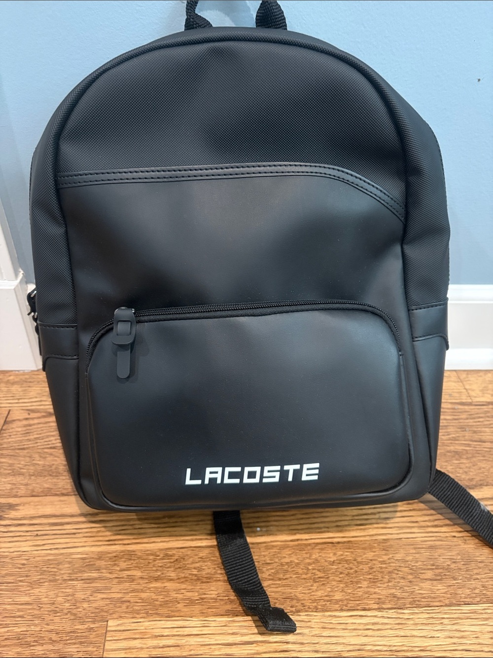 Lacoste Black Minimal Logo Backpack